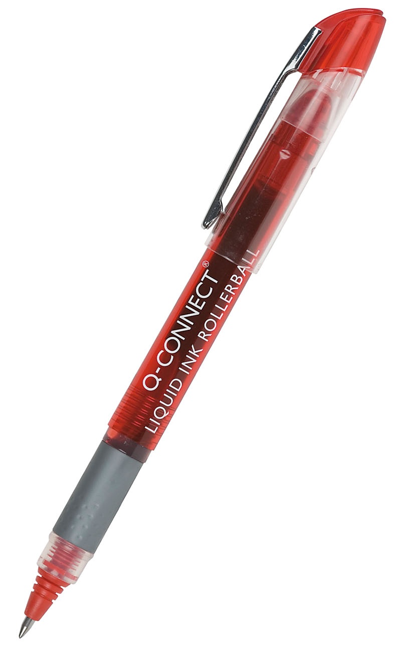 Ручка капілярна (ролер) Q-CONNECT 0,5мм KF50141 червона